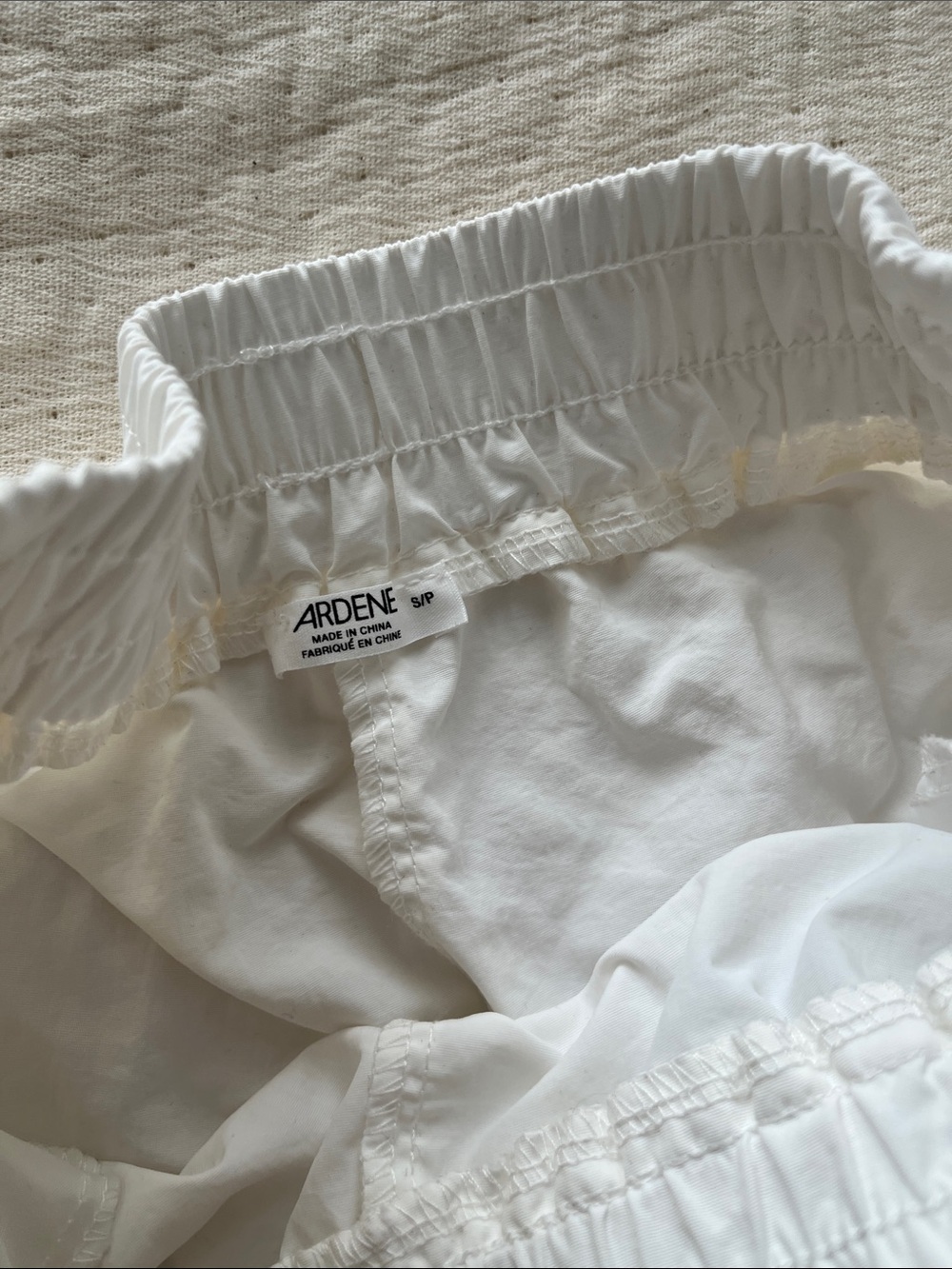 Ardene White Elastic-Waist Athletic Shorts - Picture 3 of 3